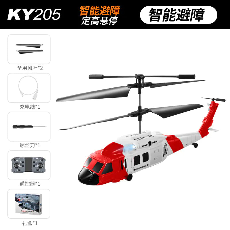 KY205 Black Hawk Helicopter with Dual Cameras and Obstacle Avoidance