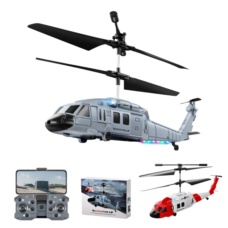 KY205 Black Hawk Helicopter with Dual Cameras and Obstacle Avoidance
