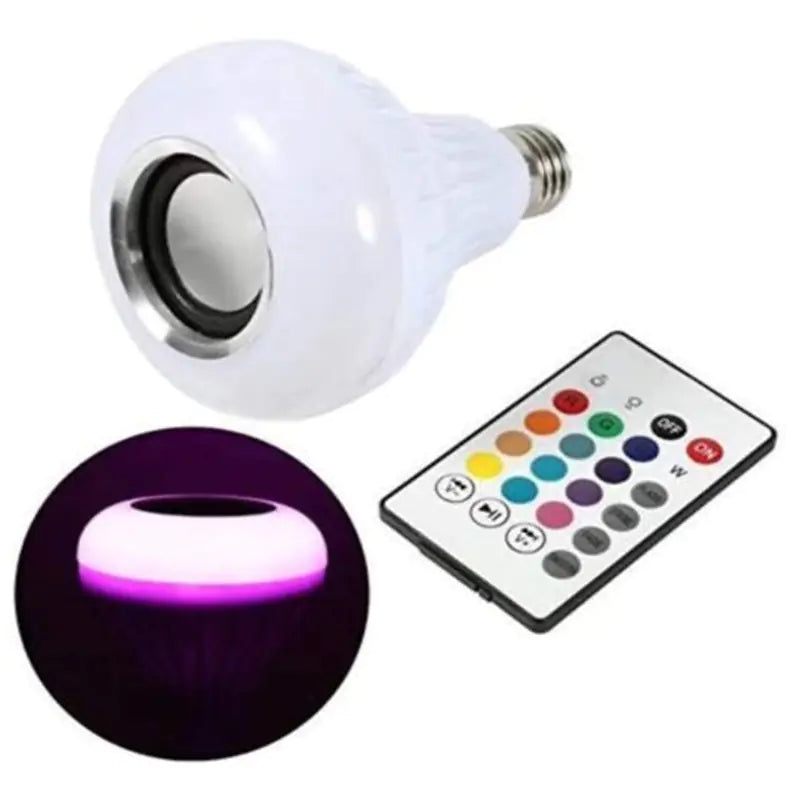 Smart Bluetooth LED Bulb with Color Remote Control