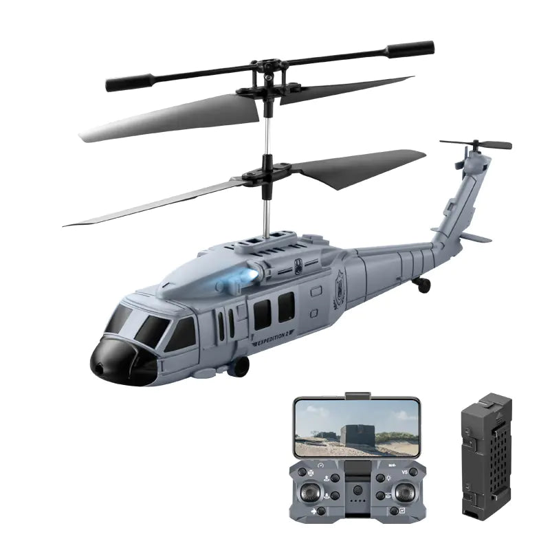 KY205 Black Hawk Helicopter with Dual Cameras and Obstacle Avoidance