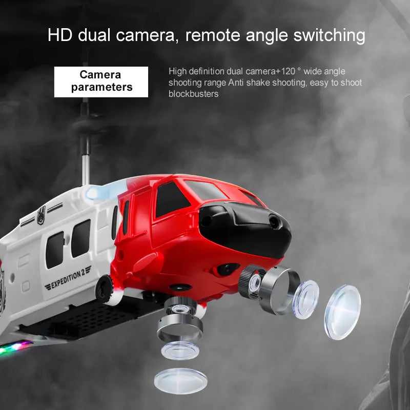 KY205 Black Hawk Helicopter with Dual Cameras and Obstacle Avoidance