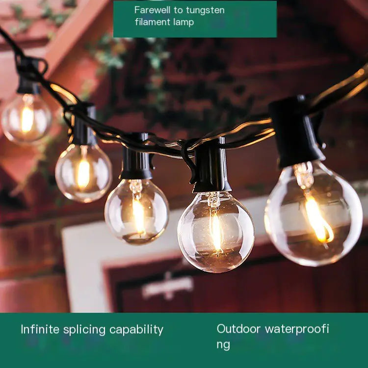 G40 LED String Lights 7.6m 23 Waterproof Bulbs