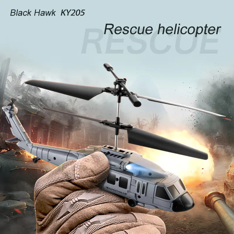 KY205 Black Hawk Helicopter with Dual Cameras and Obstacle Avoidance