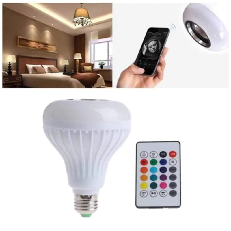 Smart Bluetooth LED Bulb with Color Remote Control