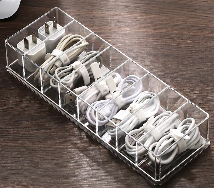 Dust-proof Storage Box for Cables and Mobile Chargers