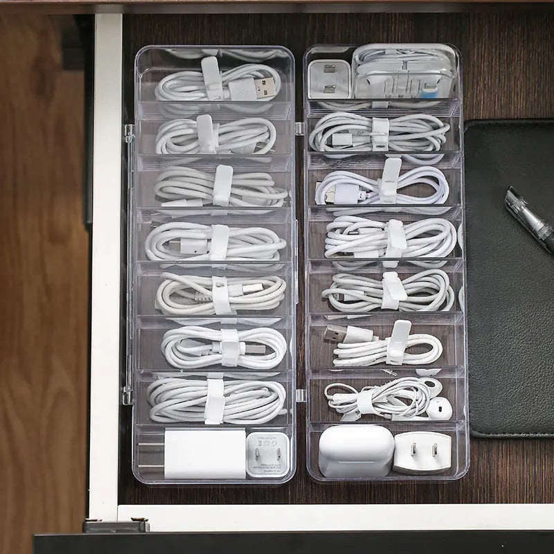 Dust-proof Storage Box for Cables and Mobile Chargers