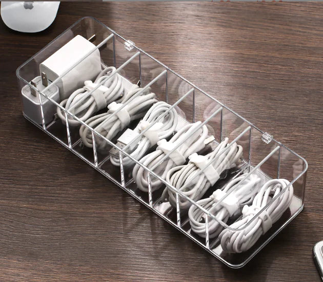 Dust-proof Storage Box for Cables and Mobile Chargers