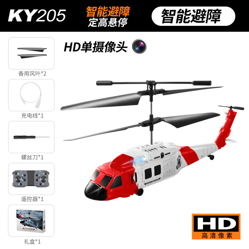 KY205 Black Hawk Helicopter with Dual Cameras and Obstacle Avoidance