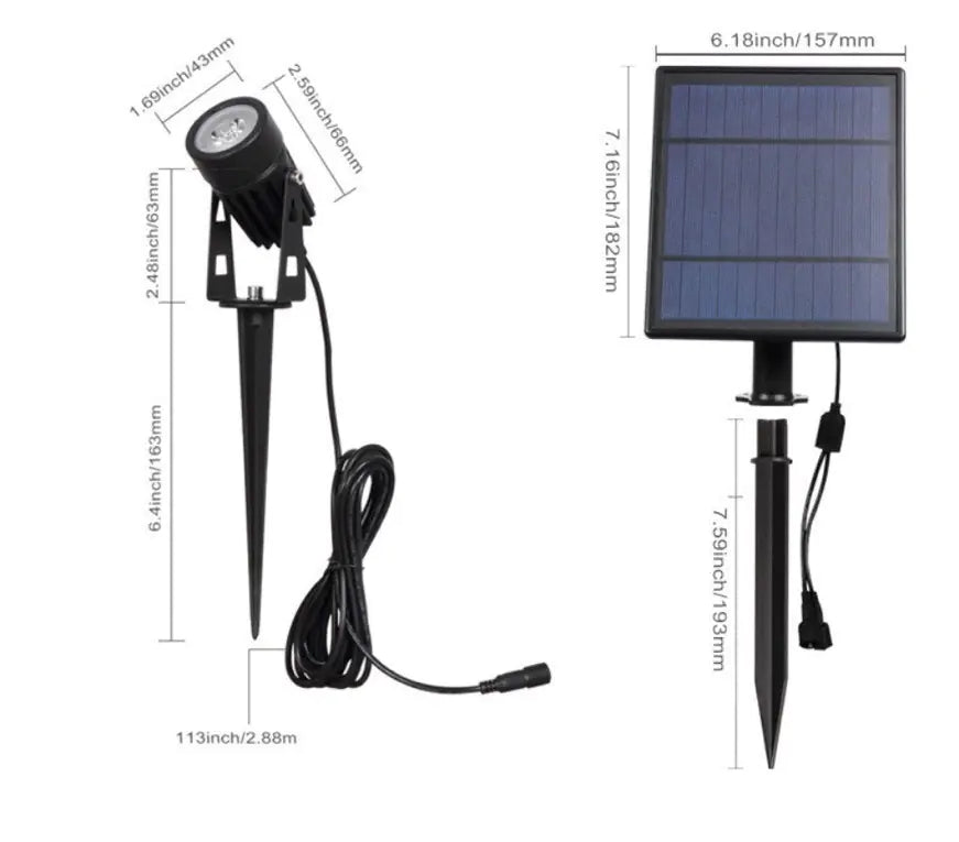 Smart WiFi LED Spotlight with Bluetooth and Solar Power
