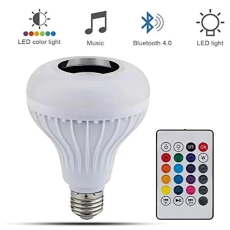 Smart Bluetooth LED Bulb with Color Remote Control