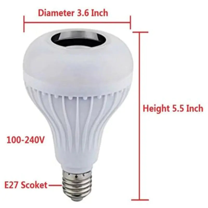 Smart Bluetooth LED Bulb with Color Remote Control